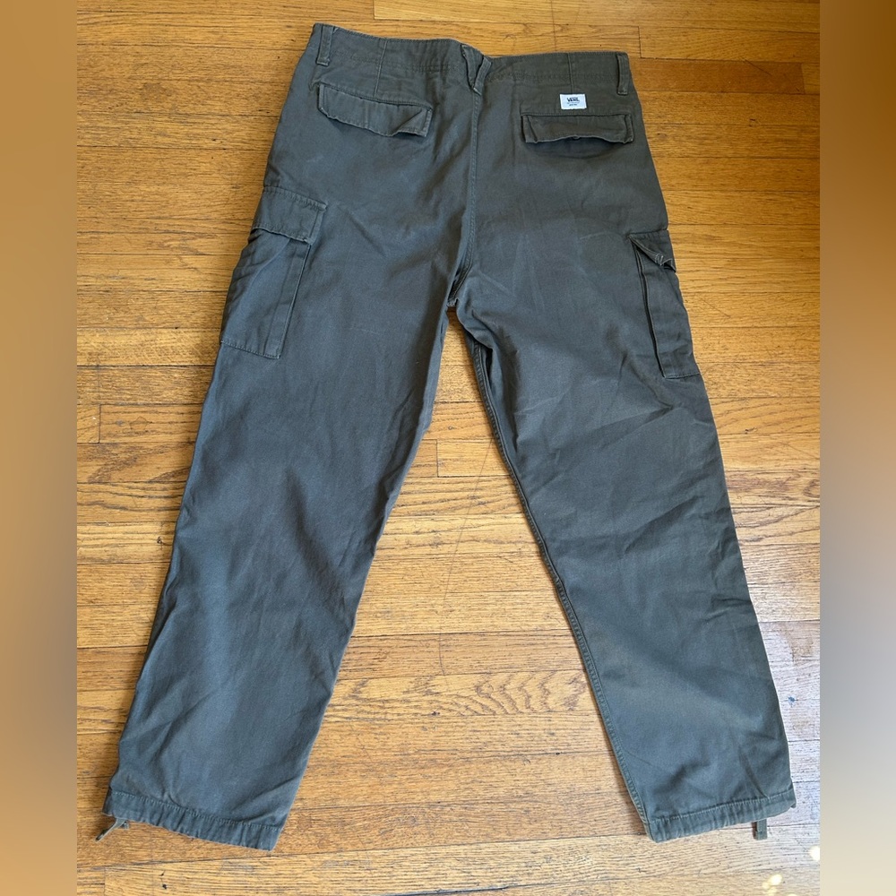 Vans Alva Skates Service Men's Olive drab Cargo Pants - Picture 3 of 4